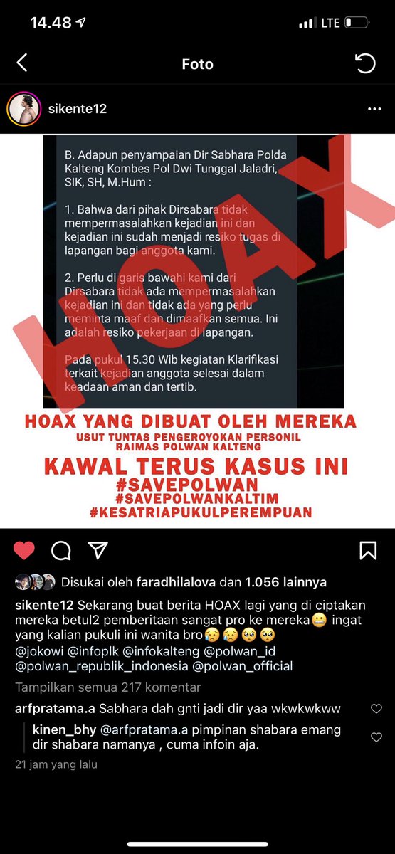 Helgadelto's tweet photo. Astaugfirullahalazim.. semoga terhindar dari hal2 buruk, berita hoax, dan fitnah amiiin YRA ๐๐ป๐๐ป #savepolwan https://t.co/HarrW9LycV