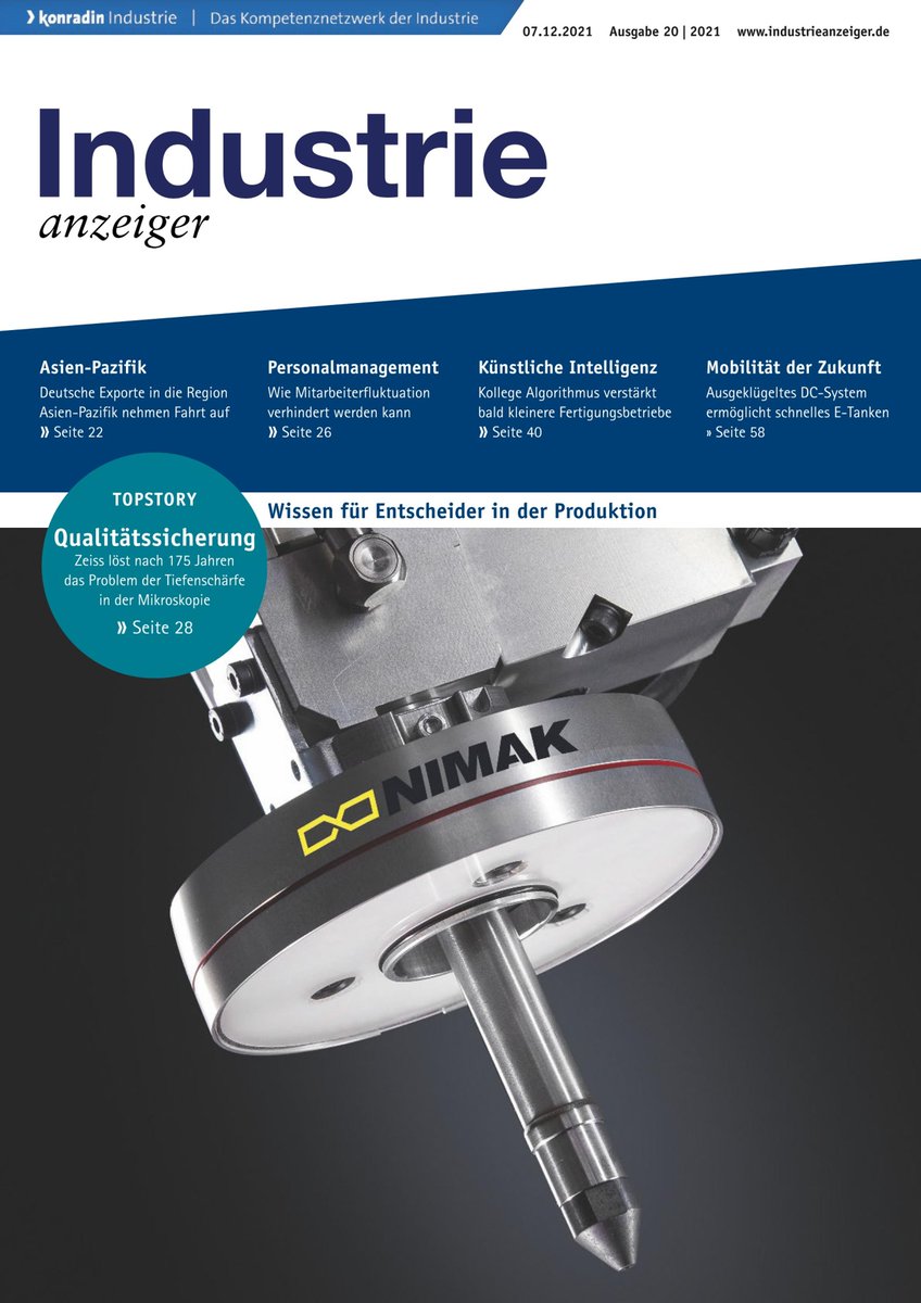 Da ist sie: Ausgabe 20! In unserer Titelstory verraten wir, wie Zeiss das Problem der Tiefenschärfe in der Mikroskopie gelöst hat.  Hier ➡️ konradin-service.de/pdfarchiv/spec… können Sie die Artikel (und weitere) lesen!