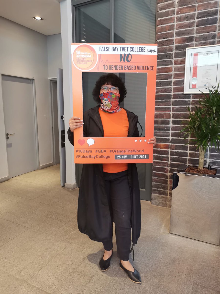 FalsebayCollege's tweet photo. We stand against Gender-Based Violence.
#OrangeTheWorld #16Days #16DaysOfActivist #StopGBV #StopAbuse https://t.co/SHOEmzXzfu