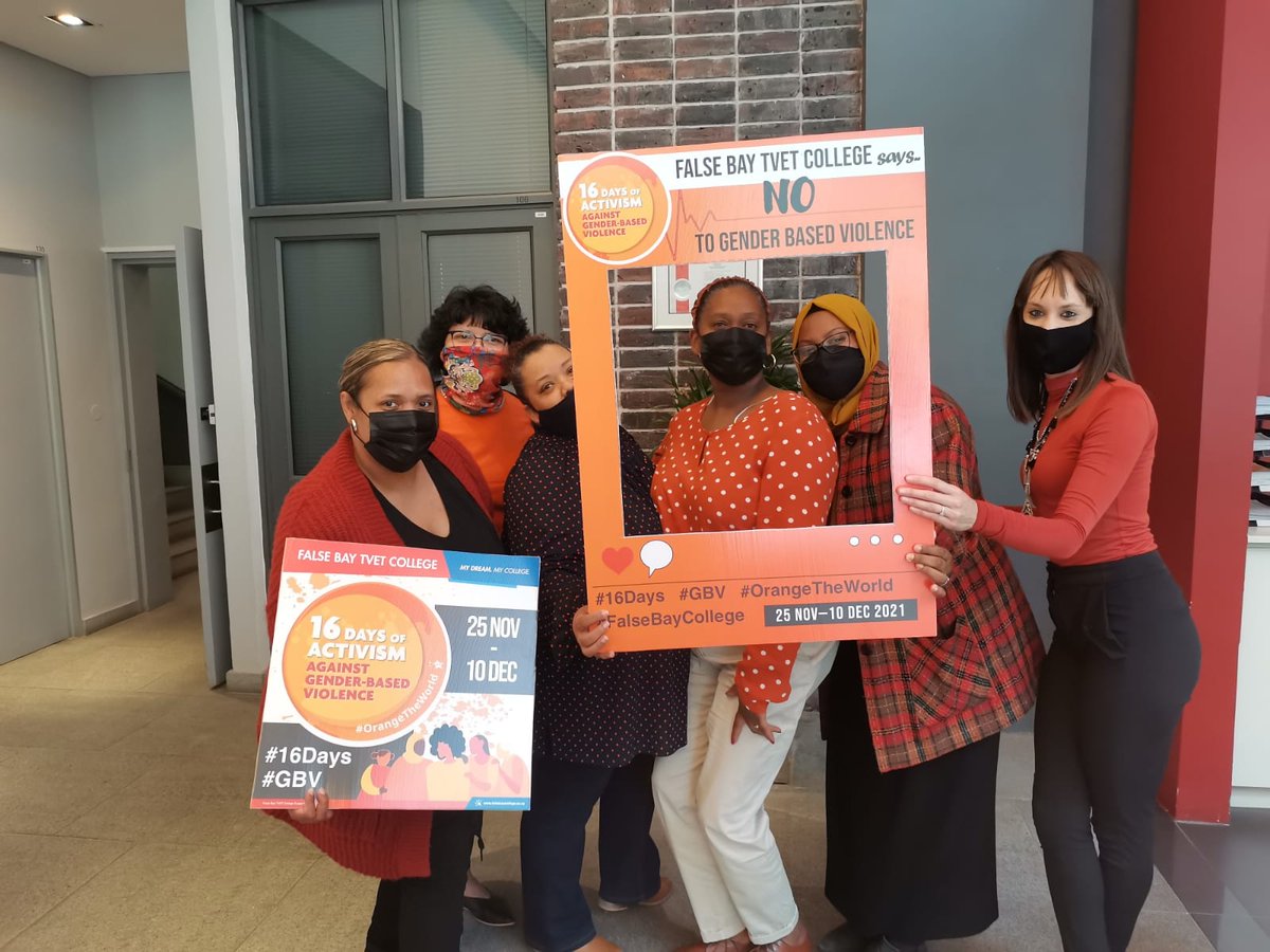 FalsebayCollege's tweet photo. We stand against Gender-Based Violence.
#OrangeTheWorld #16Days #16DaysOfActivist #StopGBV #StopAbuse https://t.co/SHOEmzXzfu