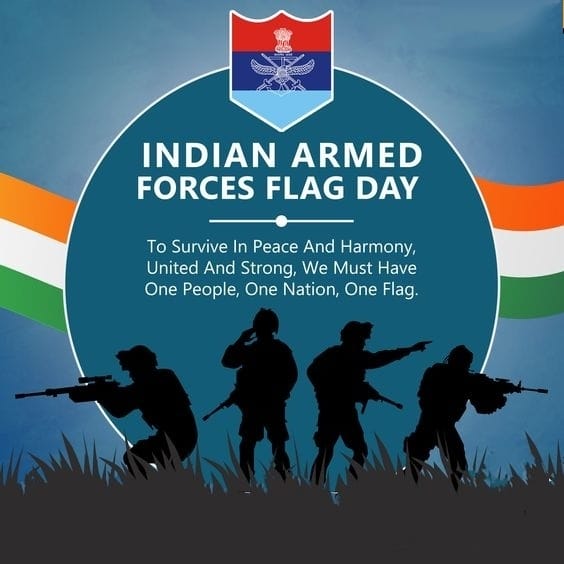 TexmacoL's tweet photo. We salute the selfless dedication and services of the Indian Armed Forces.
#IndianArmedForces #IndianArmedForcesFlagDay https://t.co/7vTUu5H1w9