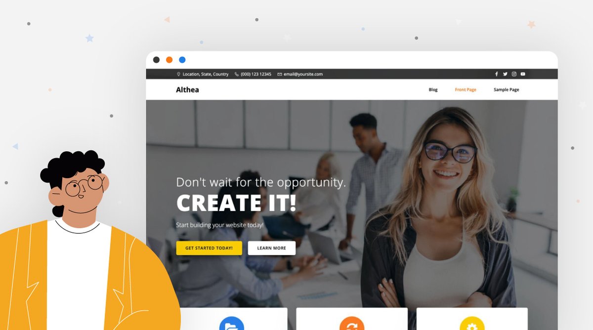 A new WordPress theme has been added to our Extend Themes &amp; Colibri family ✨ . Meet Althea! A drag and drop multipurpose theme, Althea is a reliable partner for any website design. Care to check it out?

#WordPresstheme
zcu.io/GcDP