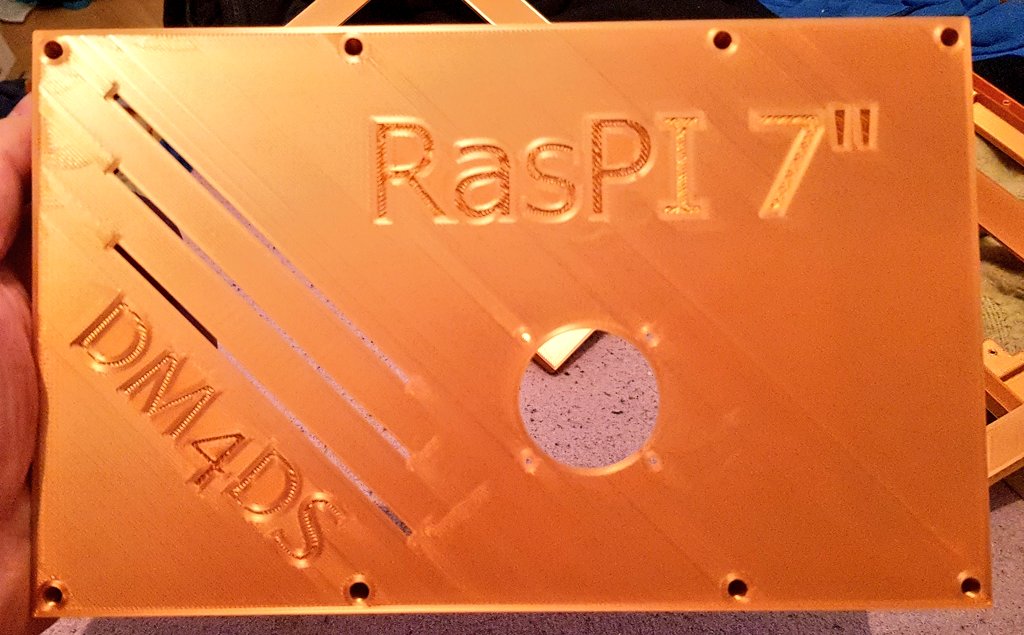 HAM_DM4DS's tweet photo. #redesigned my #3dprinted 7" touchscreen #raspberrypi 4 case for the #DJ0ABR #SDR or #digiview / #fpvout and printed it in copper #filament 😁
STLs will be uploaded today to my thingiverse.
Happy #PRINTING
Vy73
Sandor - DM4DS
#3Dprinting
#printable
#qo100
#DJI https://t.co/sYL1qypQOZ