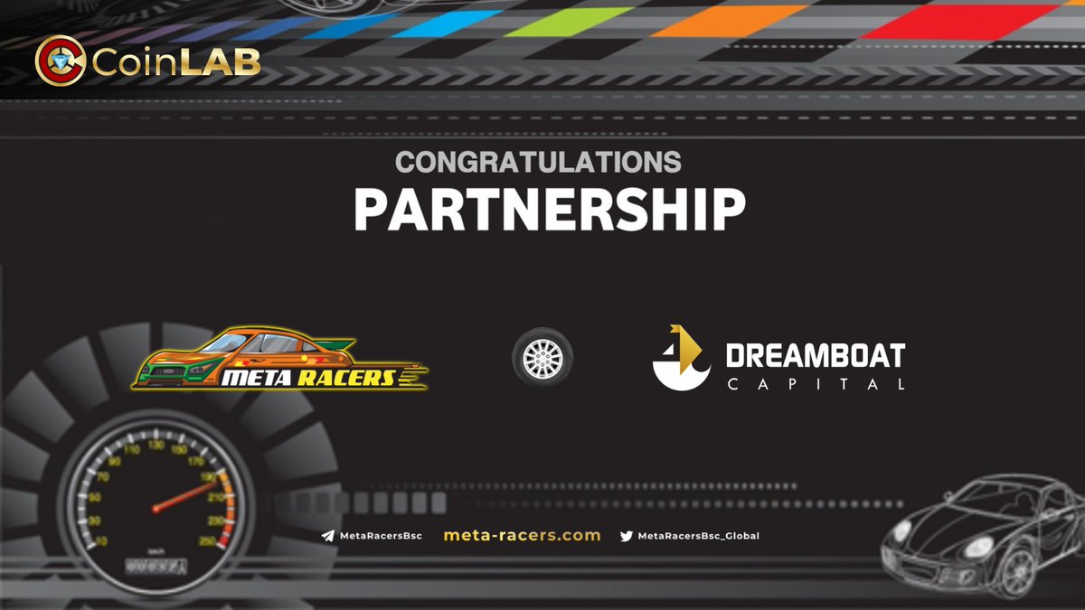 Darcy21814809's tweet image. Partnership 🎉
@MetaRacersBsc &amp;amp; @Dreamboat_id 
Have partnered up 💥
👉Dreamboat Capital is a startup company that focuses on researching blockchain projects,now with interest in this project💥
👉With this partnership, #MetaRacers will be unstoppable on and off the track
#CoinLAB