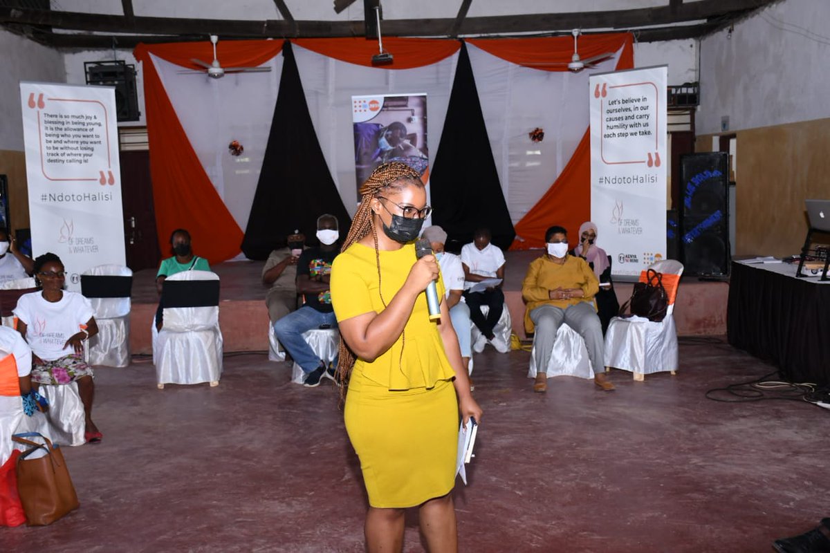 DreamsWhatever's tweet photo. Youths sharing their journeys and speaking up aganist GBV during our #NdotoHalisi campaign in Kilifi. 
#OfDreamsAndWhatever #KenyaNiMimi https://t.co/Fze9sJ5yop