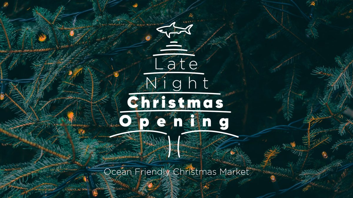 Tomorrow <a href="/NMAPlymouth/">National Marine Aquarium</a> will be opening its doors from 5.30pm until 9.30pm for a late-night #Christmas market full of ocean-friendly gifts. 
Find out more and book here: national-aquarium.co.uk/events/late-ni…