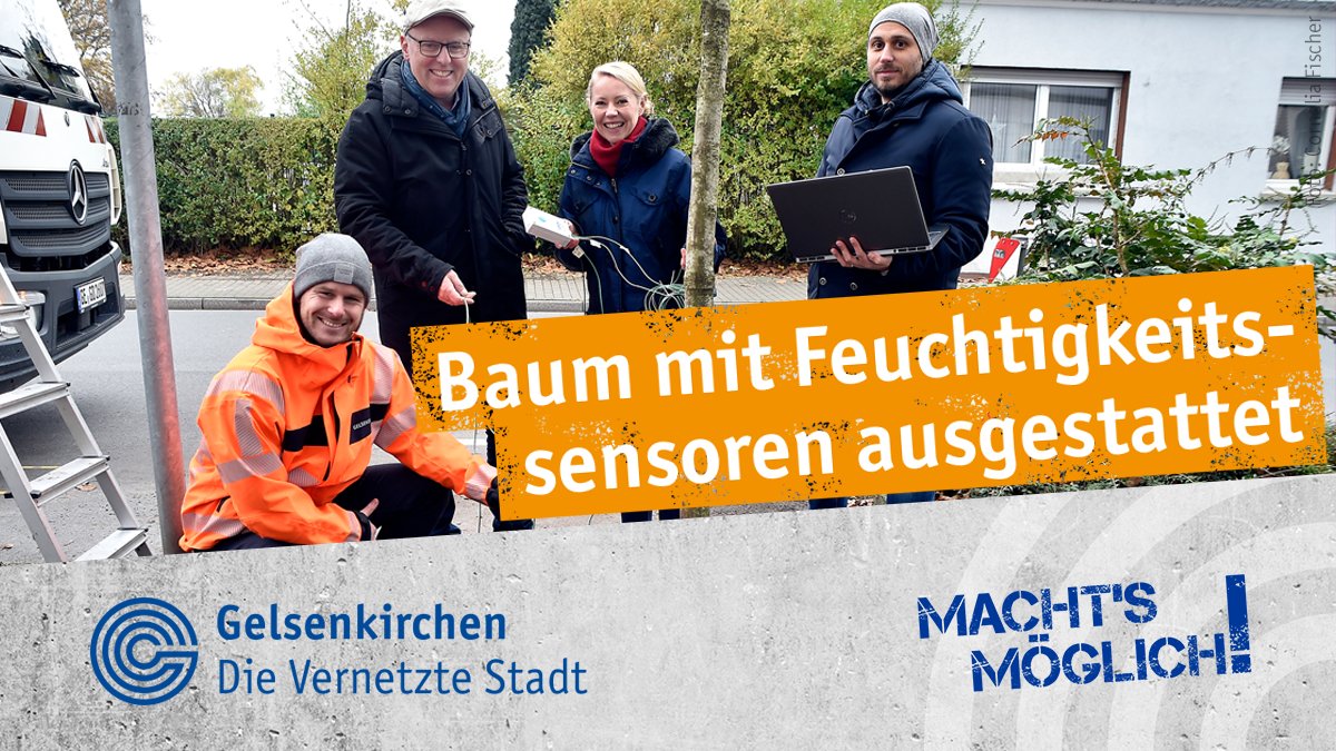 Letzte Woche wurden in <a href="/_Gelsenkirchen_/">Stadt Gelsenkirchen</a> bei der Pflanzung einer Esche erstmals Feuchtigkeitssensoren mit ins Erdreich eingesetzt.🌳 Getestet wurde dieses Verfahren vorab im #OpenInnovationLab im ARENA PARK #Gelsenkirchen. #VernetzteStadt

Zur PI👉 t1p.de/xa5l