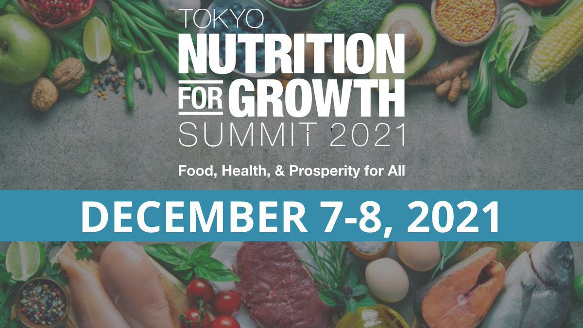 #N4GSummit2021 
Today marks the launch of the Tokyo Nutrition for Growth Summit 2021. It is an opportunity to country governments, donors, #NGOs & beyond to discuss and transform the way the world tackles the global challenge of #malnutrition .
Register 👉tinyurl.com/N4GSummit