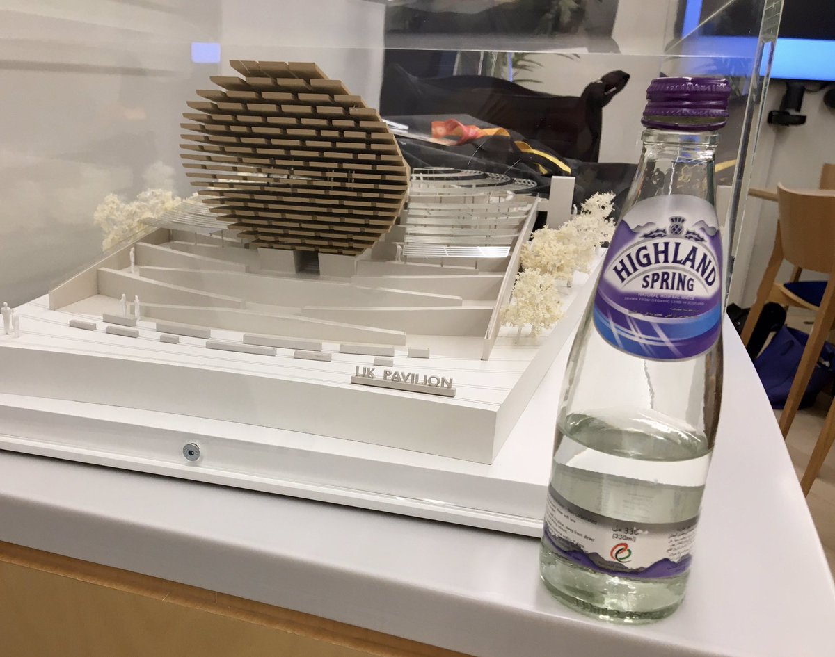 Ali_S_T_Ali's tweet photo. Great to see @Highland_Spring water at the @UKPavilion2020 at @expo2020dubai. Such a fantastic water brand from #Scotland with strong ties with the #UAE and the wider #MiddleEast region.

#ScotlandIsNow 

@ScotDevInt, @scotfooddrink, @scotent, @ScotExpo2020, @ukinuae https://t.co/InZ6122BRA