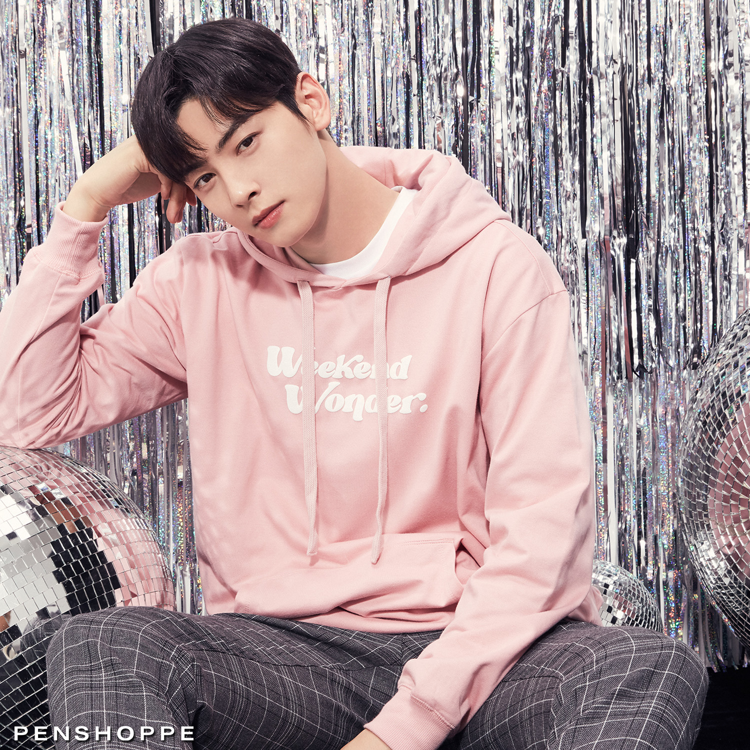 Penshoppe pink hoodie hotsell