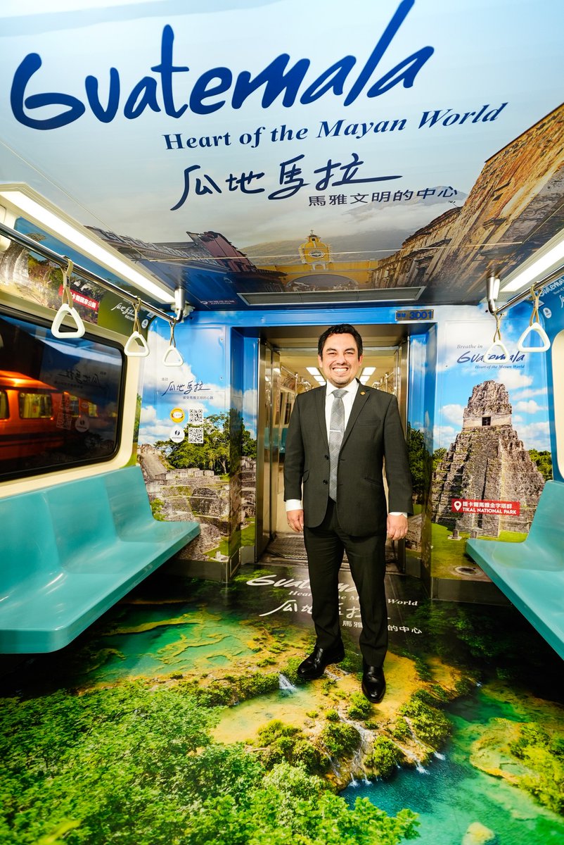 NOTICIASTaiwan's tweet photo. Una nueva campaña publicitaria de la @cato_tw en el metro de #Taipei muestra la belleza natural y riqueza cultural de #Belice, #Guatemala, #Honduras y #Nicaragua 🇹🇼🇧🇿🇬🇹🇭🇳🇳🇮 https://t.co/cGSwEchkyP 🚇 https://t.co/IFpm1KivdR