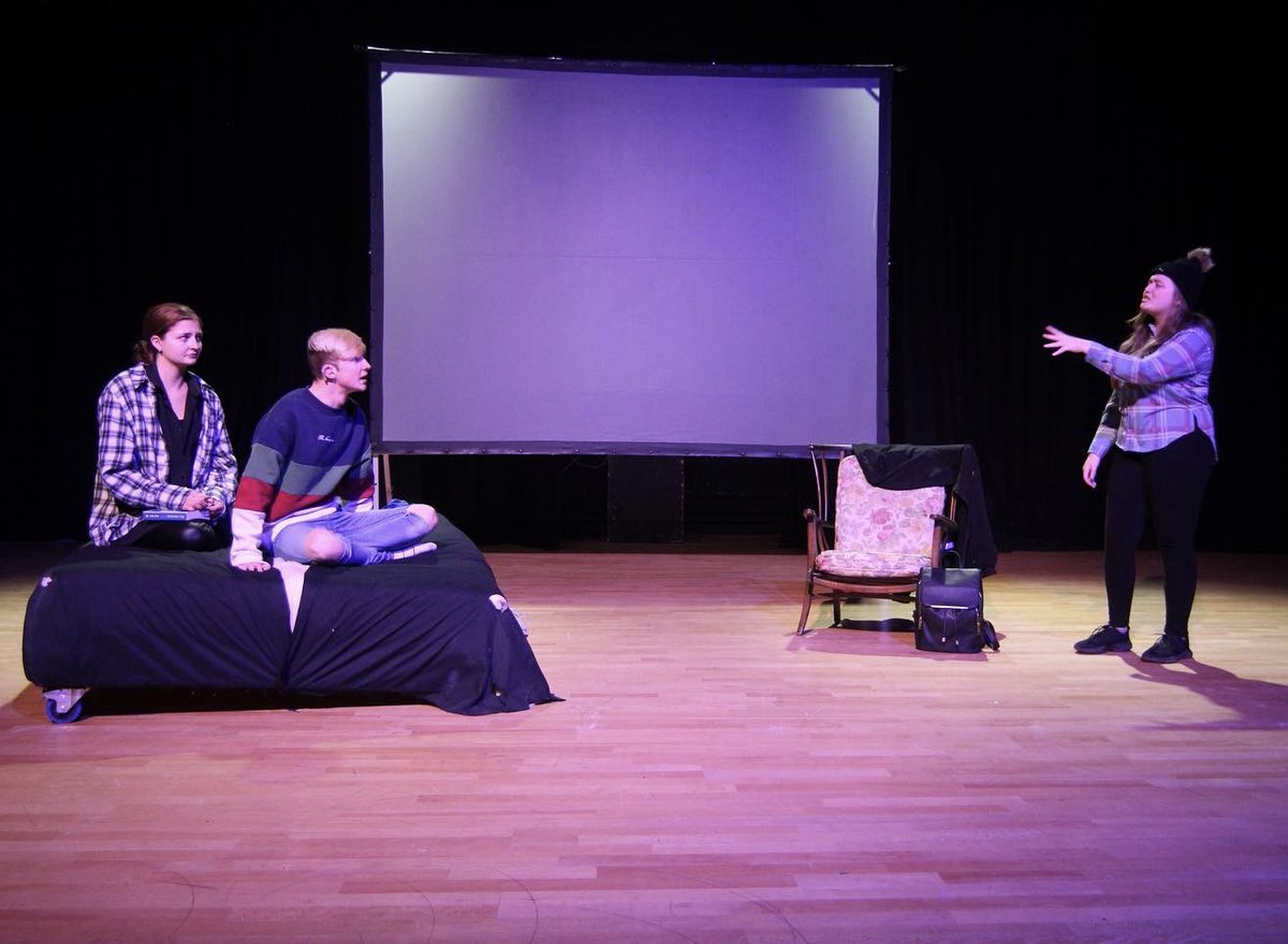 NexusEnsemble's tweet photo. This term our HND2 students worked with @Forge_Theatre Year 1 Acting group to direct pieces for the Scratch Night performance. 

Here’s a few rehearsal photos from the Showcase. Congrats to all involved!

#winterfest #thenexusensemble #actortraining #performingarts #nescotcollege https://t.co/EFUYzUsJ2g