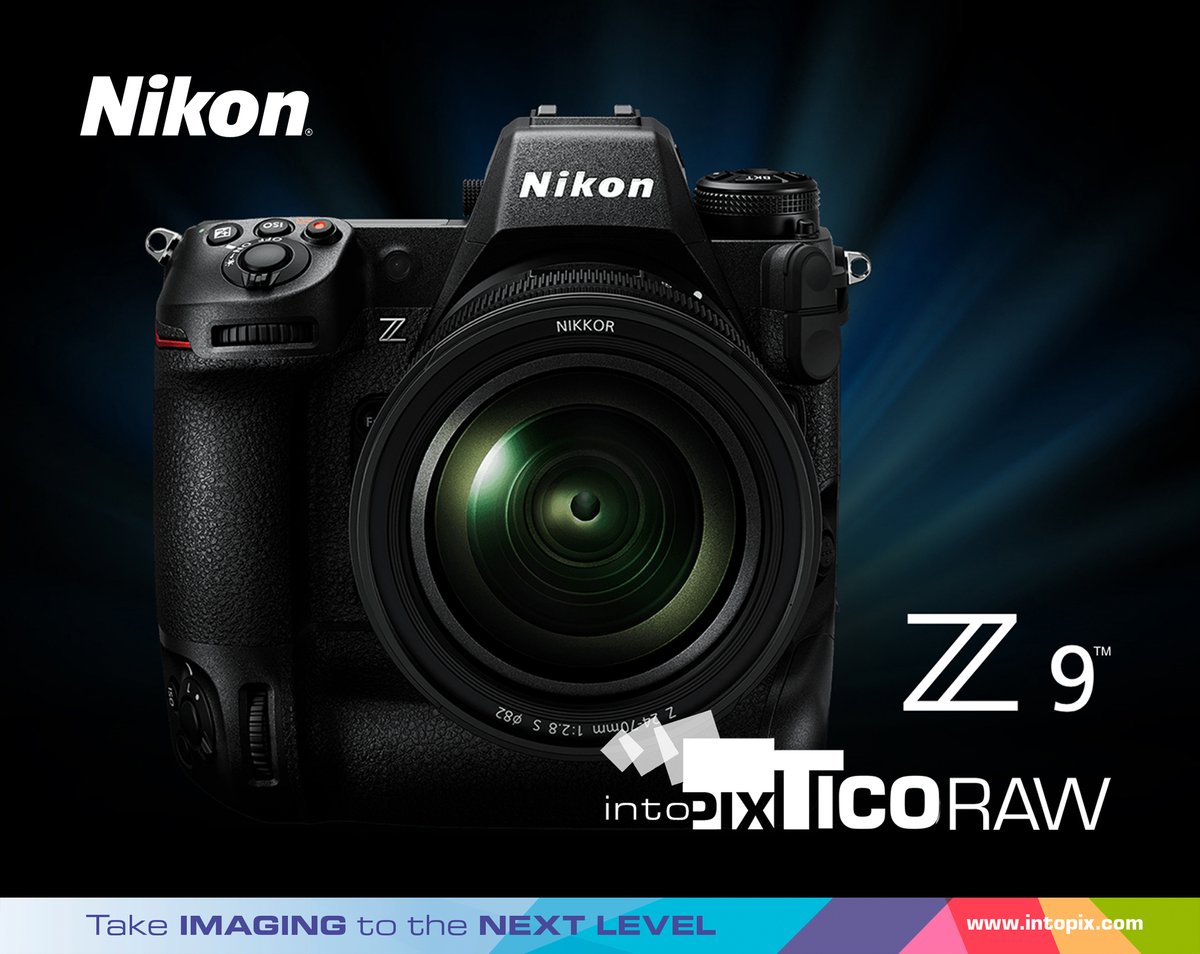 intoPIX's tweet photo. 📸  @intoPIX   #TicoRAW technology added with High-Efficiency #RAW recording of @Nikon   #Z9 flagship mirrorless camera.

Read more ; https://t.co/8qqj4J7YJZ 

#NikonZ9 #Nikon2021 #unstoppableZ9 https://t.co/71L5xN14aA