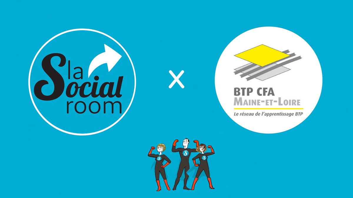 lasocialroom's tweet photo. #NEWBIZZ
Un nouveau budget signé pour La Social Room : @btpcfa49, centre de formation professionnelle en apprentissage pour les métiers du bâtiment.
Les Social Roomers sont au travail pour élaborer leur stratégie éditoriale et animer leurs communautés.
#newbizz #socialmedia https://t.co/IHhBpJ5uUs