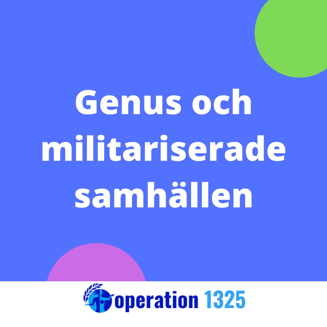 Operation1325's tweet photo. Är du intresserad av att veta hur relationen ser ut mellan genus och militarisering? Se vårt senaste inlägg på Instagram 👇

https://t.co/RAAXMpISjg

#SwissPeace  
#GenderConflictandPeaceBuilding  
#Operation1325  
#MoreWomenMorePeace  
#WomenPeaceandSecurity https://t.co/Nzypab2EM1