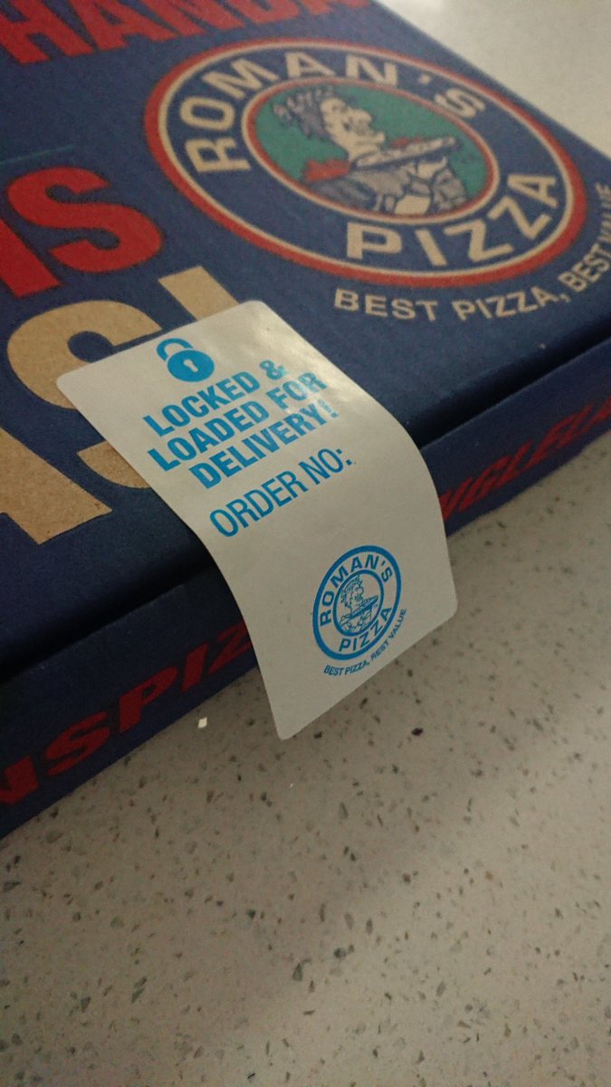 StormmullerDev's tweet photo. @romanspizza_sa what's the point of this sticker? https://t.co/eJOHYloaks