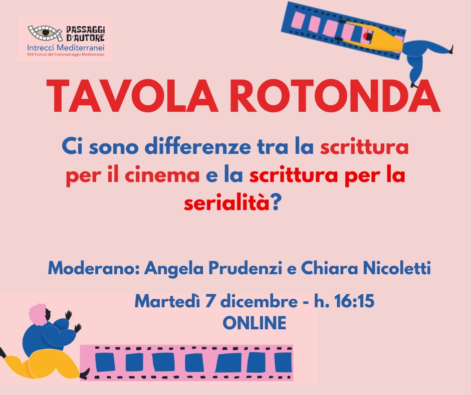#nuovoappuntamento oggi alle h.16:15 la Tavola rotonda #online curata da Angela Prudenzi e Chiara Nicoletti sulla differenza tra #scrittura creativa e seriale.

#passaggidautore2021
