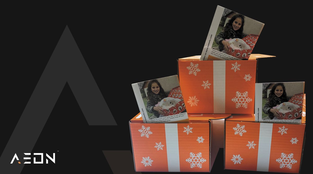 AeonEngLtd's tweet photo. We're sending #christmasjoy near and far this year. The first of our support has gone to @Teams4u #shoeboxappeal. "Each shoebox is given out in deprived communities in Eastern Europe bringing joy and excitement into an often-bleak existence."
#Donate what you can! #Teams4U https://t.co/yiQS5fklEY