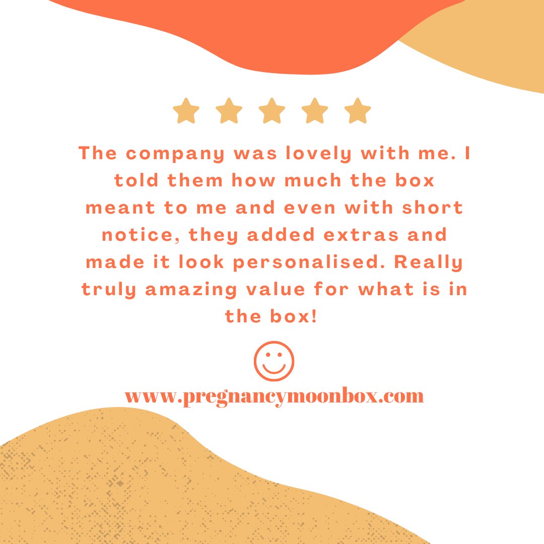 PregnancyMoon's tweet photo. Customer review time - we really appreciate customer feedback. Have you had a look at our pregnancy boxes yet? #customerreviews #5stars #customerfeedback #pregnancy #pregnancyboxes #pregnancyproducts #pregnancyshop #pregnancybuys #mumtobe #pregnancygift #babydue https://t.co/5E0AXfET9X