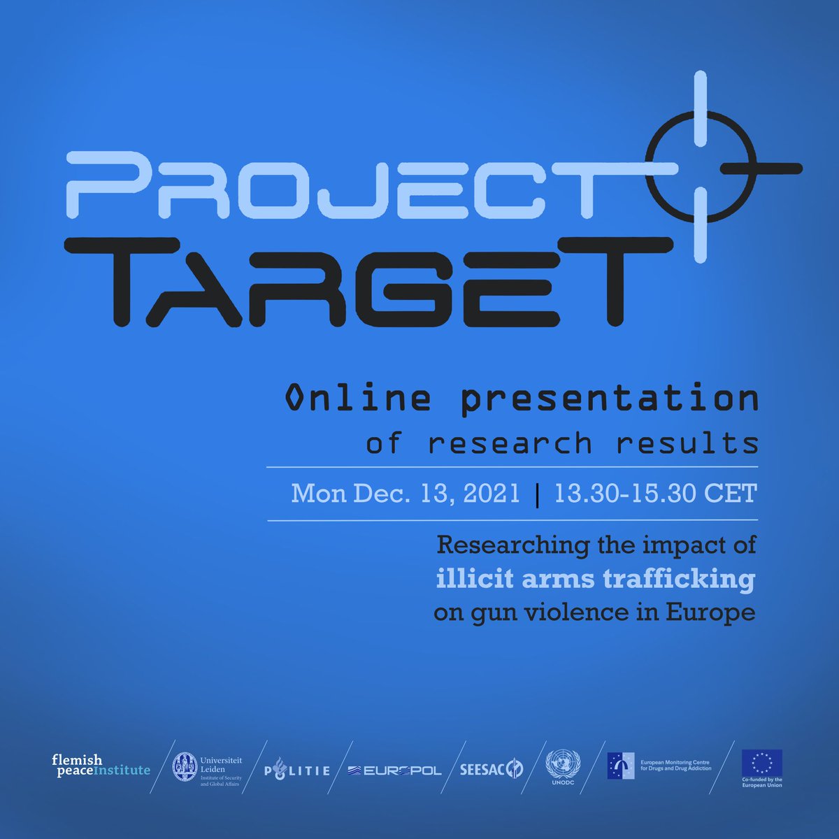 Vredesinstituut's tweet photo. How does illicit #firearms #trafficking impact gun violence in Europe? Join us Monday for our interactive webinar on  #ProjectTARGET's research results.👇
https://t.co/Pf8GQlDJev
Registreer👆&amp; verneem maandag meer over de impact van illegale #wapenhandel op vuurwapen- #geweld. https://t.co/3bKsUqc1ar