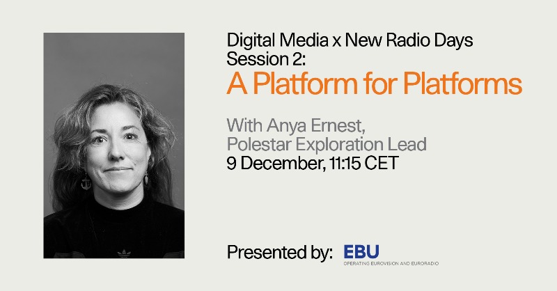 Tune in tomorrow at 11:15 CET, to hear #Polestar’s Anya Ernest discuss the in-house streaming app for #Polestar2 and collaboration with public service broadcaster @SVT, at <a href="/EBU_HQ/">EBU</a>’s Digital Media Day. Register here: bit.ly/DMDxNRD21.