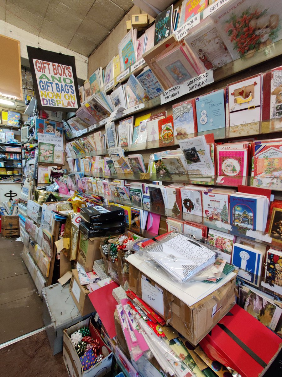 Closing down sale at #Tooting’s Miss U Stationers at 55 Trinity Road – they closed last year after over 40 years in business, &amp; are re-opening to clear their stock at knockdown prices. Open today-Thur 10am-2pm, then every Sat, Tue, Wed &amp; Thur 10am-2pm until Christmas Eve.
