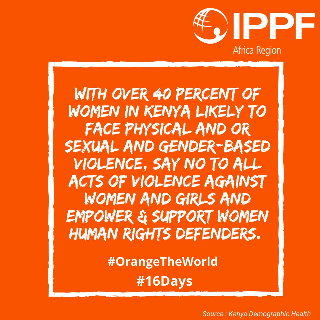 16 Days of Activism Against Gender-Based Violence.

#OrangeTheWorld #16Days #16daysofactivism #EndGBV