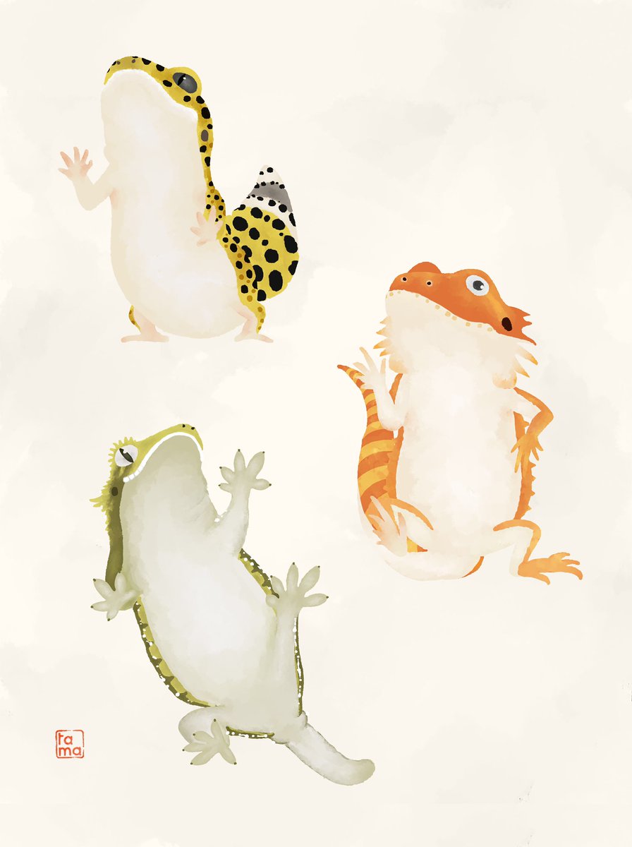 Tama04661429's tweet photo. 出せ出せブラザーズ
オリジナルの付箋紙を作りたくて描いたイラストです☺️
#爬虫類 #イラスト
#leptiles #illustraion https://t.co/D12y0X4BkH