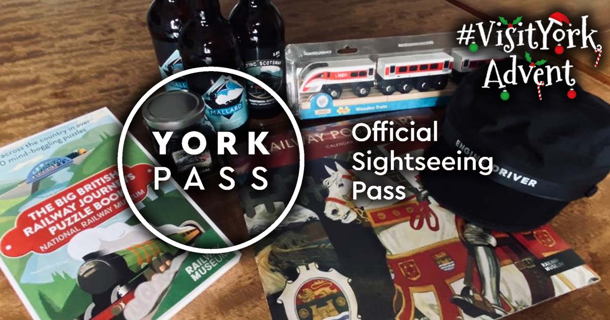 VisitYork's tweet photo. For Day 7 of our #VisitYorkAdvent we are giving away 2 York Pass Gift Vouchers, giving you entry to the city's top attractions PLUS a £50 hamper from the NRM! 🎁🚂

To enter retweet this tweet within 24 hours and follow both @VisitYork &amp; @RailwayMuseum 🤞

https://t.co/hizWTY67V5 https://t.co/797GFRheNv