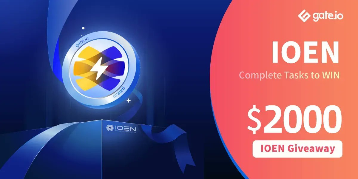 Gate's tweet image. 🎁#Gateio $IOEN #Giveaway 🎁

50 lucky participants will each win $40 in $IOEN

Tasks:
💎Follow @gate_io &amp;amp; @IOEN_tech
💎Retweet &amp;amp; @ A Friend

👉Participate: gate.io/en/article/241…