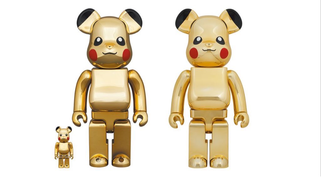 buysupreme00's tweet photo. 【買取情報】
BE@RBRICK ピカチュウ GOLD CHROME Ver.100％ &amp; 400％ &amp; 1000%

400%のみも受け付けております。
お持ちの方、当選の方ご連絡ください。 https://t.co/NNtUKuaM1h