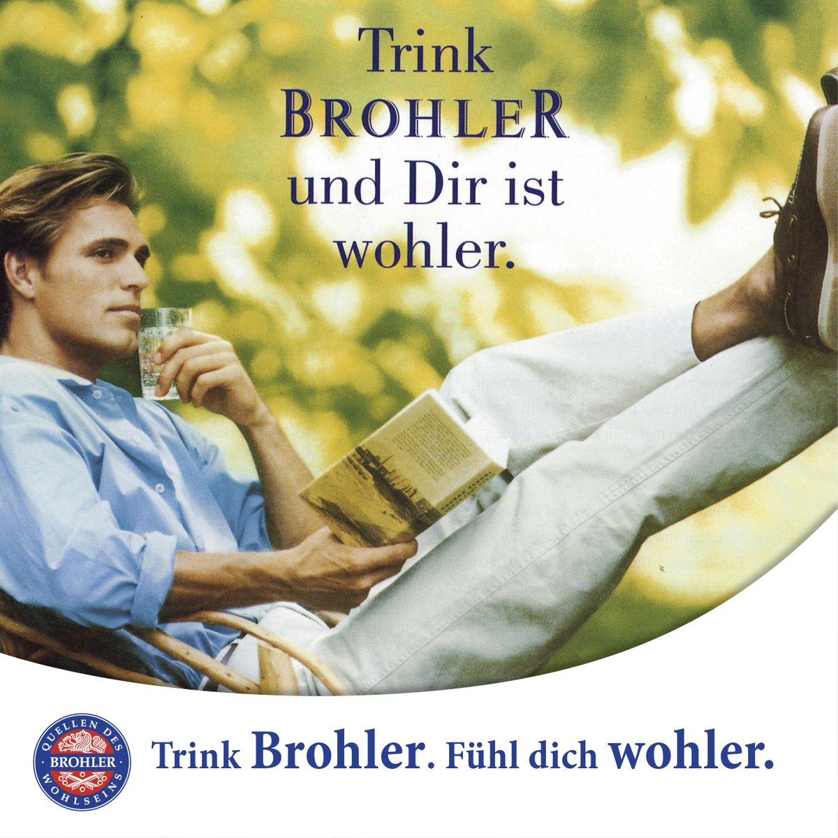 Brohler's tweet photo. Werbung von 1997.

👉 Kommt mit uns auf eine kleine Zeitreise und entdeckt spannende Geschichten rund um den Brohler Mineral- und Heilbrunnen: https://t.co/lXrBhL6QJY
#throwbackthursday #tbt #Zeitreise  #Nostalgie #geschichte  #Brohler #Vulkaneifel https://t.co/JA94LTuYRs
