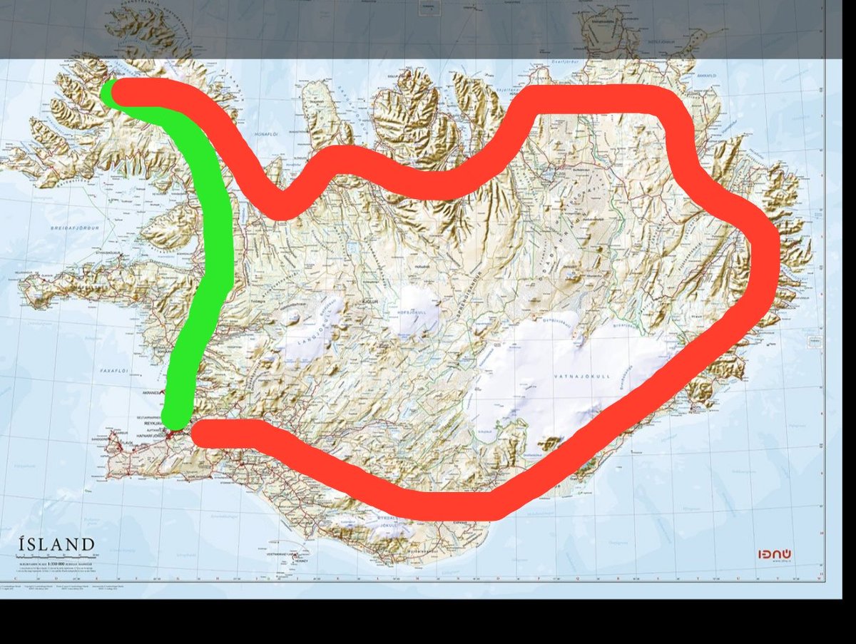 Græna leiðin er leiðin sem við í Herði förum lágmark 10 sinnum þetta tímabil eða um 9800km. án vandræða.
Rauða leiðin virðist vera leiðin sem sum lið á höfuðborgarsvæðinu taka.
#langttilÍsafjarðar #stuttíhöfuðborgina #engarkærur <a href="/leikhlei/">Leikhléið</a> <a href="/handboltinn/">Handboltinn okkar</a> <a href="/handkastid/">Handkastið</a>