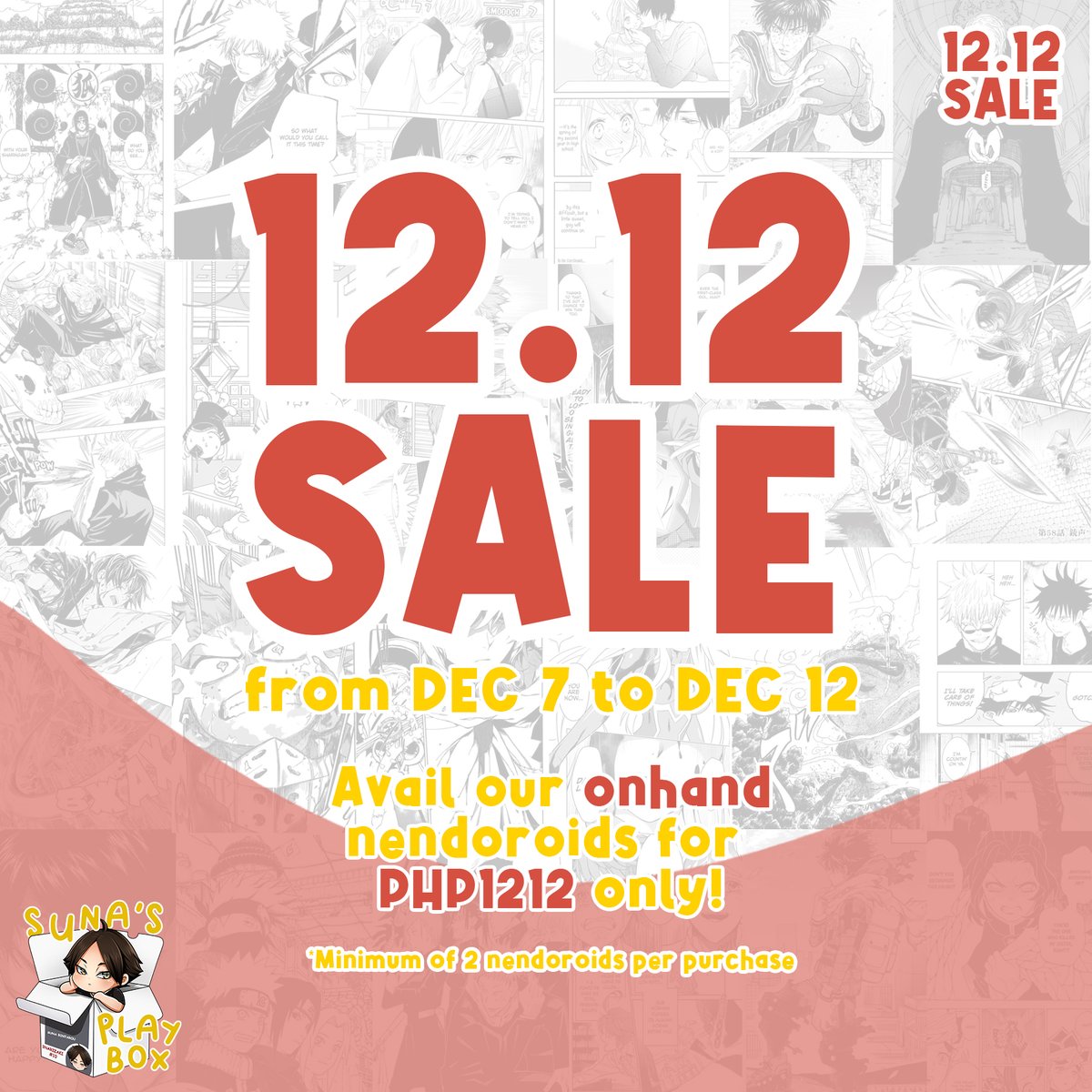SunasPlaybox's tweet photo. YAHOO~ Don't miss out on our 12.12 Sale for our ONHAND NENDOROIDS!

#Nendoroidph #NENDOROID #Naruto #Sasuke #KitaShinsuke #ZeroTwo https://t.co/U9zZXFpyOd