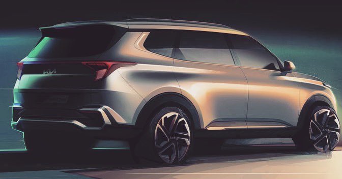 sidpatankar's tweet photo. Upcoming Kia #Carens MPV sketches. Face/lighting appear modern & distinct. But silhouette not differentiated enough from #Seltos. Another Creta/Alcazar? Let’s wait & c. Interior looks promising but see too little to go on! Bet we’ll get more teasers b4 long!
SVP
#KiaCarens
#3Row https://t.co/WxZMXJI3C9