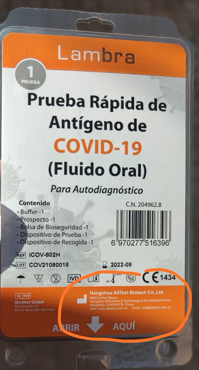 Hemos tenido casi dos años para desarrollar una industria de test de diagnóstico rápido que nos valiera no solo para esta, sino para las olas y pandemias que vendrán. A día de hoy seguimos dependiendo de China.
Test de antígeno en farmacia a 7,20 euros.

Este no es el camino..