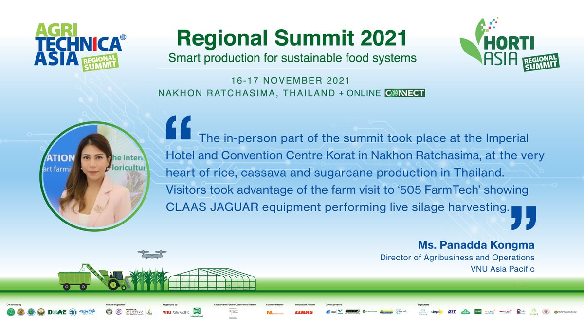 Our Regional Summit 2021 attendee loves the farm visit.
Mark your calendar and visit the next live AGRITECHNICA ASIA &amp; HORTI ASIA in May 2022.

More info horti-asia.com

#AGRITECHNICAASIA #HORTIASIA #Agrifuture  #SustainableFoodSystems #PrecisionFarming #SmartFarming