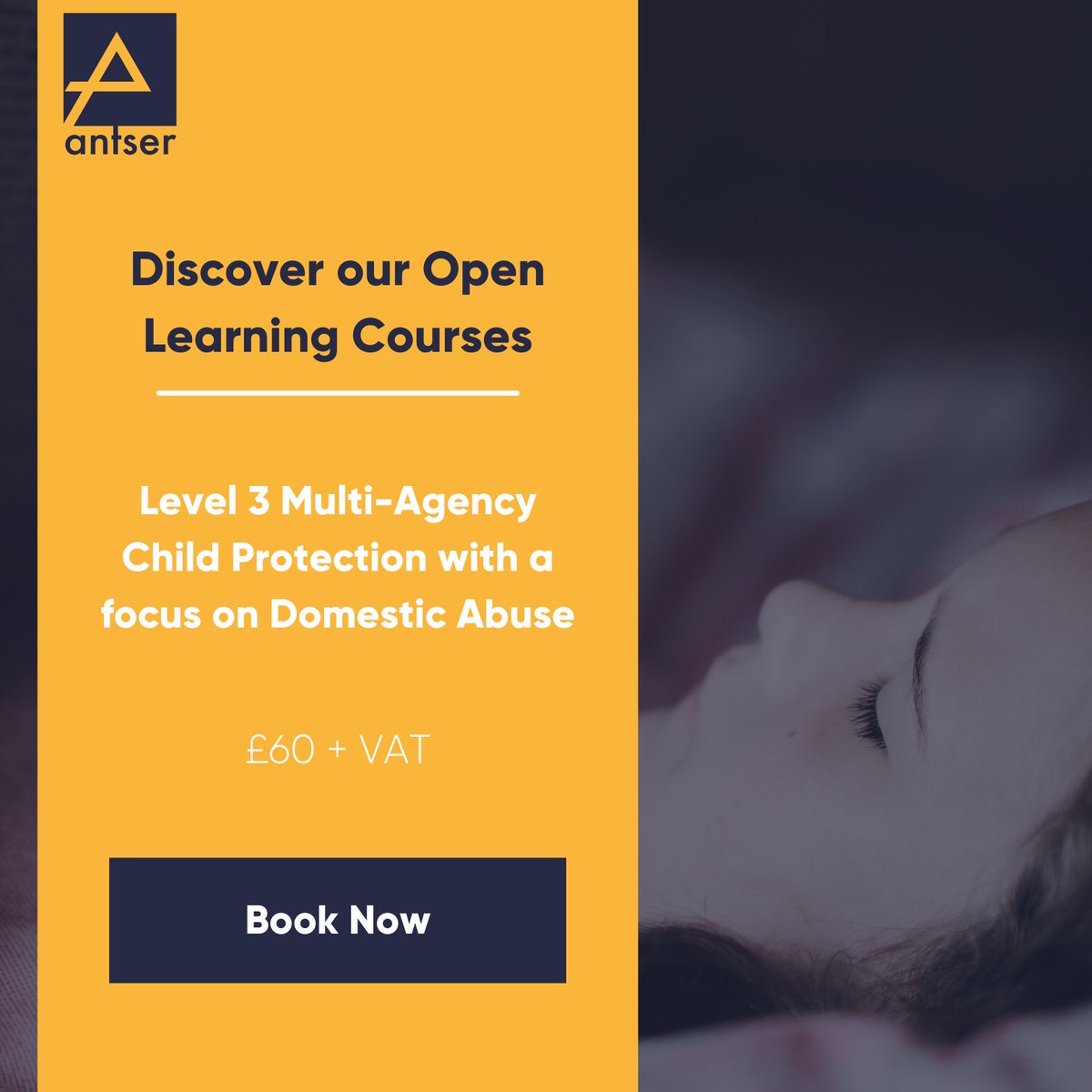 With only a few days left of the #16DaysofAction campaign, today we wanted to cast a spotlight on one of our Level 3 - Open Courses on Domestic Abuse.

To find out more and sign up, visit: antser.com/courses/domest…

#BetterOutcomes #DomesticAbuse #VirtualReality