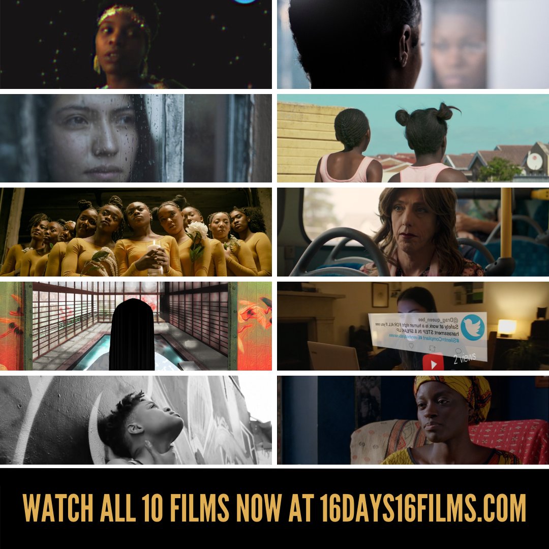 16Days16Films's tweet photo. All 10 of our 16 Days 16 Films Retrospective shorts are now available to watch until 15th December.

Click here to watch: https://t.co/Mmg91tXISF

Directed by female filmmakers, each film explores, emotes and educates on themes related to gender-based violence and discrimination. https://t.co/J70RVtDy9a