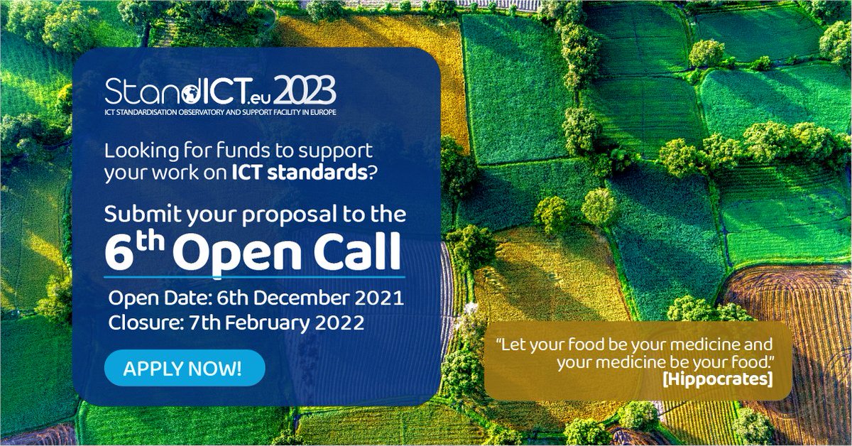 Stand_ICT's tweet photo. New opportunities to get financial support & boost your #Research & Activity in #ICT #Standardisation 🙌
6th @Stand_ICT OC is now open until next 07th February - Don't miss the chance to contribute to key-technologies of @DigitalEU
More info to apply:
✍️https://t.co/Yf81bEIqh9 https://t.co/BPPpN1WBie
