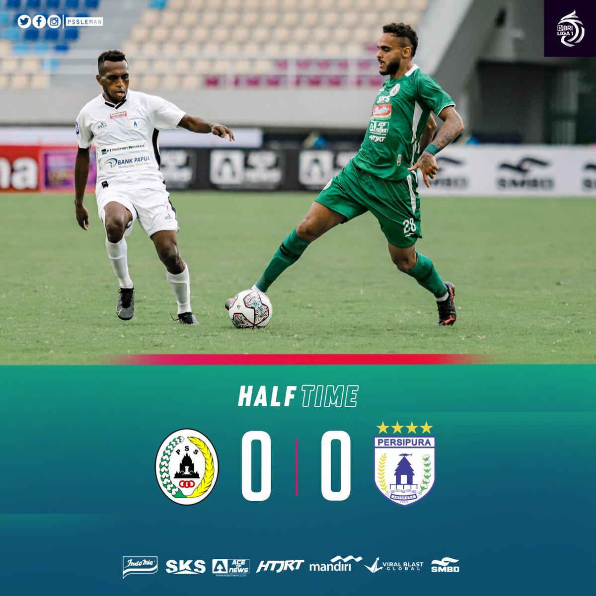 PSSleman's tweet photo. HT: PSS 0-0 Persipura

#PSS #COSE #PSSday #BRILiga1 #PSSvsPersipura https://t.co/5l8dILOXtz