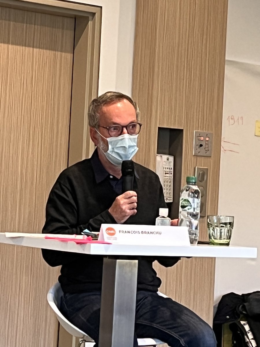 JrmeMORIN5's tweet photo. Intervention à notre bureau fédéral de François Branchu, néoretraité, adhérent et responsable de la #FUPT puis @F3CCFDT 
Retour sur notre histoire, sur ce qui nous a construit &amp; nous permet aujourd'hui d'avancer
#F3CCFDT : solide sur ses bases, prête pour de nouveaux défis ! https://t.co/niwjYdV9GR