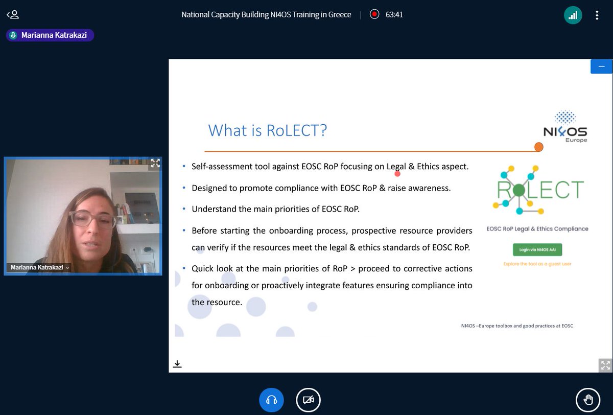 NI4OS_eu's tweet photo. What is RoLECT in a few bullet points! #HappeningNow #NI4OS #EOSC
https://t.co/hz3bwH1v2w https://t.co/nKHh4NrXlU