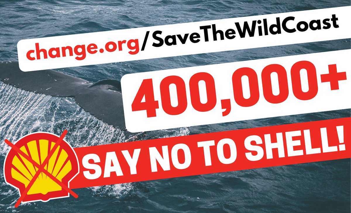 ChangeorgSA's tweet image. We’ve hit the 400,000 signature mark on the @Oceans_Not_Oil petition objecting to @Shell's seismic survey off the Wild Coast. With ongoing protests nationally &amp;amp; internationally we call on you to Share &amp;amp; Sign The Petition. It's not over! #SaveTheWildCoast 
chng.it/GtC8JgV8