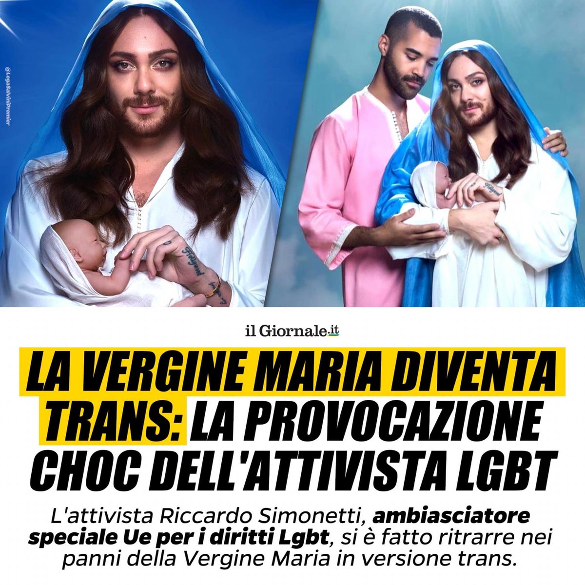 matteosalvinimi's tweet image. Ma possibile che certa gente non riesca a rispettare nemmeno la Vergine Maria e il Santo Natale?
Non è una simpatica provocazione, è un vergognoso insulto.