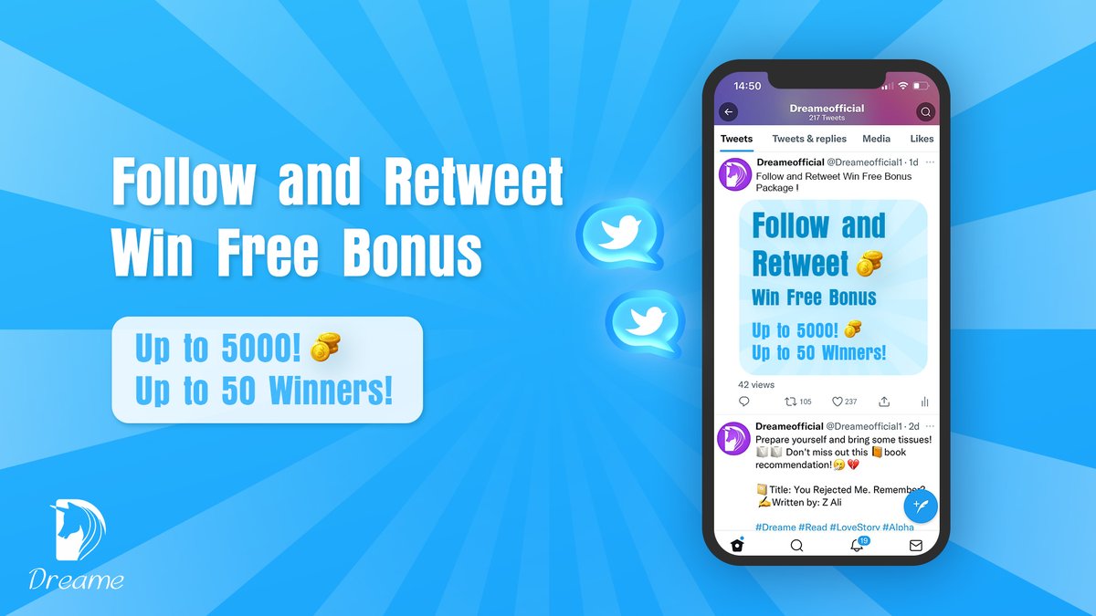 Dreameofficial1's tweet photo. 👉 Follow Dreame's account
🤟Retweet this tweet
Completing all the tasks to win our prize!
⏰8th-12th December
We will announce the winner's list within 3 days after the lucky draw is over. Join us now!

#Dreame #MoreThanThanks #LUNA #NYC https://t.co/KSnpp6q1ZJ