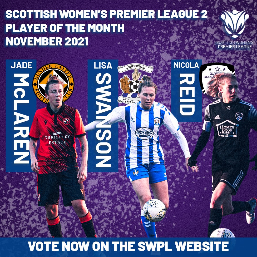 #SWPL | Voting is now live for the November SWPL 1 &amp; 2 Player of the Month Award ➡ womenspremierleague.co.uk/player-of-the-…

Voting closes at 17:00 on Wednesday 15th December 🕔🗳