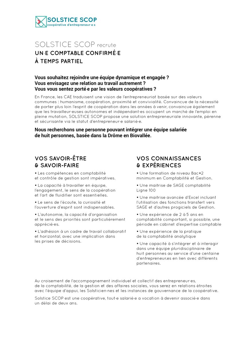 Valérie V. - SOLSTICE SCOP tweet media