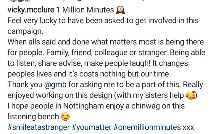 Vicky's Instagram post about 1 million minutes ❤ #1millionminutes
