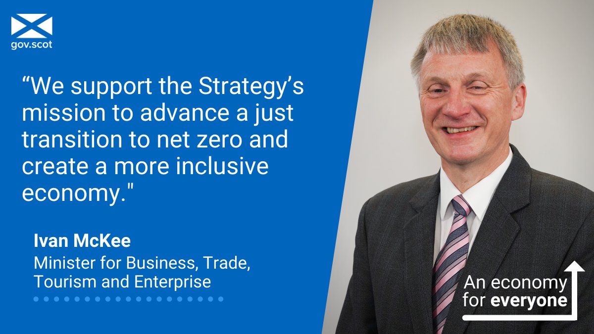 scotgoveconomy's tweet photo. An economic strategy launched today for the @GlasgowCityRgn will tackle climate change, support recovery &amp; reduce inequalities. Trade Minister @Ivan_McKee told the event he hoped the partnership would make a positive impact over the next decade.

More ➡️ https://t.co/Ybdn30c2lZ https://t.co/shcG0ulN9a